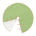 thumbnail image 3 of Kll Green Gingham Christmas Tree Skirt 48",Party Decorations Farmhouse For Christmas Decorations Holiday Party, 3 of 8