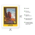 thumbnail image 2 of Spain - Vintage Travel Poster by Guy Georget 1950 - Bamboo Fine Art 290gsm Paper Print (Unframed) 18x24in, 2 of 4