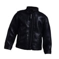 thumbnail image 4 of 1/12 chaqueta de cuero PU, ropa de muñeca hecha a mano, disfraz de ropa en miniatura para figuras de acción de 6 pulgadas, muñecas Model Dress Up ACCS Negro, 4 of 10