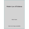 The Modern Law of Evidence, Used [Paperback]