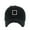 Black, variant on Square Korean Letter M Vintage Baseball Cap Embroidered Cotton Adjustable Distressed Dad Hat Light Denim