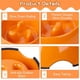 thumbnail image 5 of Cuenco antiglotón para perro gato, cuenco de alimentación antideslizante que promueve una ingesta de alimentos más lenta, cuenco interactivo de melamina antihinchazón (naranja M) JM, 5 of 5