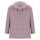 thumbnail image 4 of Top de manga larga con cuello redondo y capucha para mujer con estampado navideño y bolsillo suelto para mujer Pompotops FGAJ11089, 4 of 6