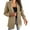 Khaki, variant on Womens Plus Size Casual Blazer Jackets Long Sleeve Open Front Buttons Work Office Lapel Blazers with Pockets Black, L
