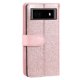 thumbnail image 4 of Funda abatible para Google Pixel 6a, con función atril, de piel sintética, 9 ranuras para tarjetas y cordón., 4 of 5