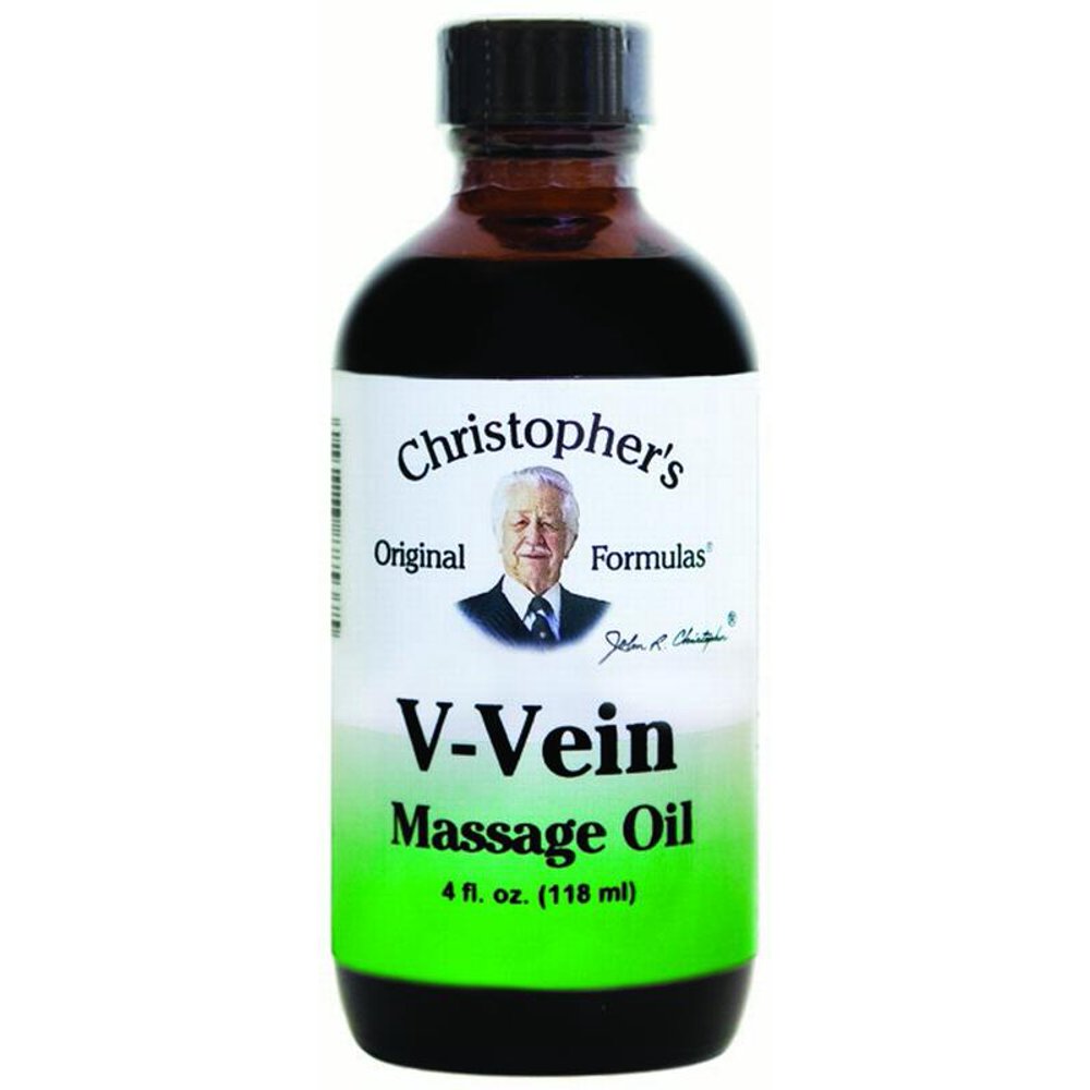 Christopher's Original Formulas VVein Massage Oil, 4 Oz