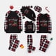 thumbnail image 1 of Pijamas navideños a juego para la familia, conjunto de pijamas a cuadros negros, es la época más maravillosa del año, 1 of 3