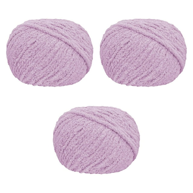 Hilo grueso Hilo de crochet Hilo voluminoso Hilo para tejer Hilo para mantas de punto Suministros para proyectos de bricolaje para tejer a mano Mantas Púrpura