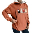 thumbnail image 1 of WEAIXIMIUNG Sweatshirts pour Femmes Sans Capuche Décontracté Maternité Allaitement Confortable Zip Pull-Over Tops Mama's Boobery Pull, 1 of 5