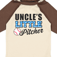 thumbnail image 4 of Inktastic Baseball Uncles Little Pitcher Boys Long Sleeve Baby Bodysuit, 4 of 5