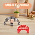 thumbnail image 3 of WHAMVOX 2pcs Wooden Train Bridges Train Track Scene for Home Play with Fine Motor Skills Development, 3 of 8