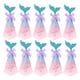 thumbnail image 1 of 50 cajas creativas de caramelos con forma de sirena, con forma de pirámide triangular, para regalo de boda, suministros para fiestas, cajas de chocolate (rosa y azul), 1 of 5