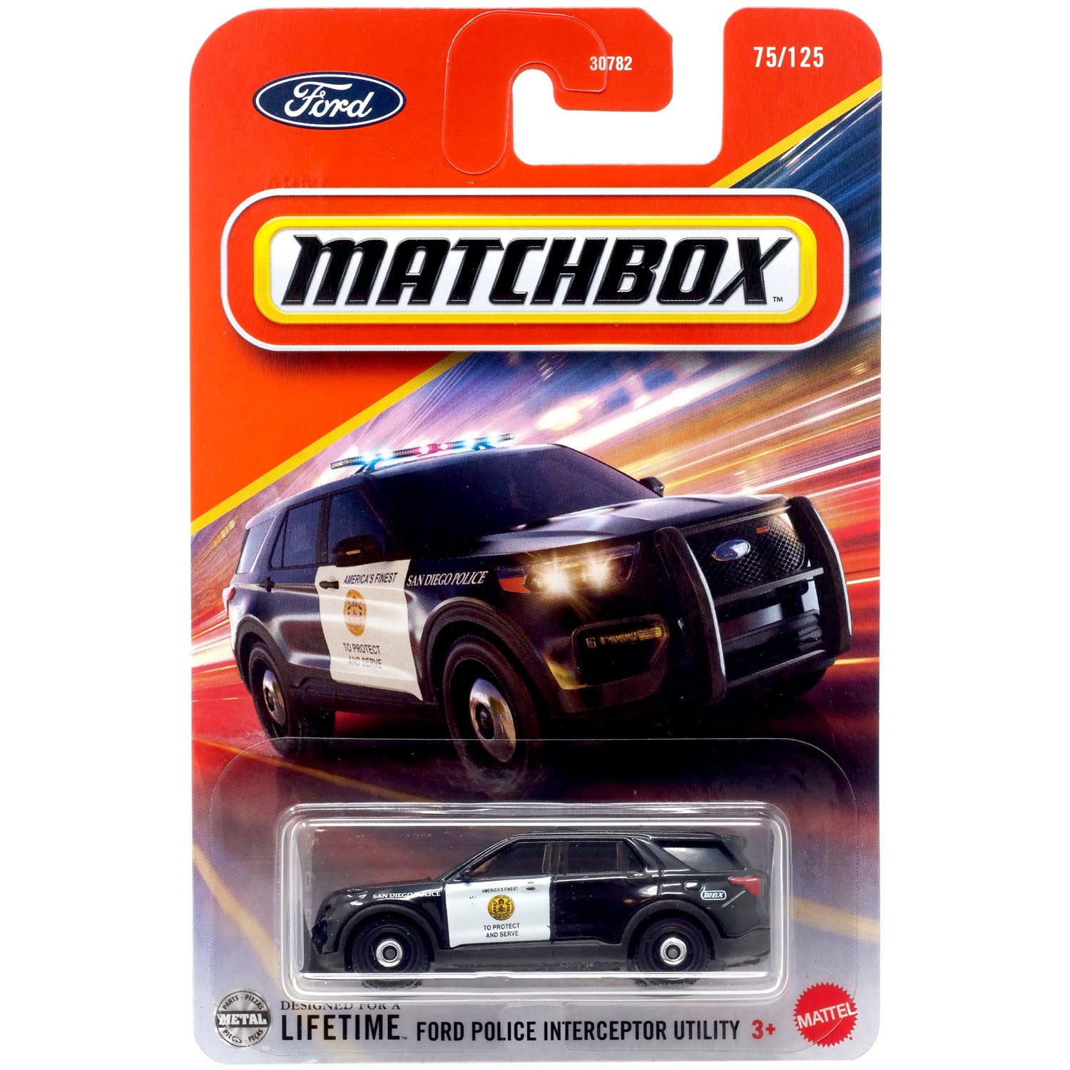 Matchbox MBX Heroic Rescue (2013) On A Mission Ford Police