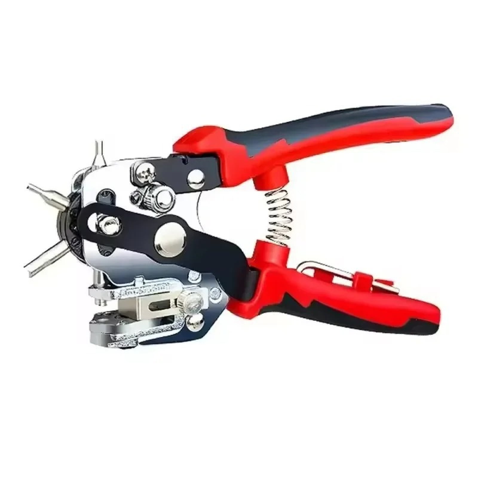 Hole Punch Pliers Heavy Duty, Hand Punch Tool for Leather Belt Paper Plastic, Adjustable Hole Puncher for DIY Craft Industrial Use Easy to Operate