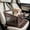 Brown, variant on Cififendec Breathable Mesh Safety Pet Car Seat, 18.9"×18.11", Stable Foldable Travel Carrier Bag for Small Dog Cat Secure Pet Steady