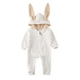 thumbnail image 2 of Baby Girl Boy Clothes Top Hoodie Pocket Bodysuit Romper Long Sleeves Outfit Clothing, 2 of 8