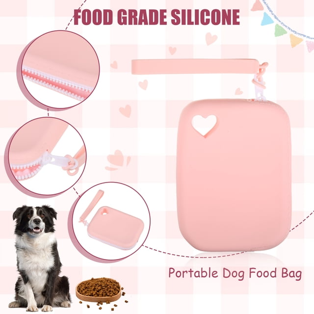 Greeniant El paseo del perro 2pieces hizo fácil con el paquete portátil del bocado del animal doméstico de la bolsa de la invitación del Suministros para perros