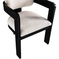 thumbnail image 4 of Pemberly Row Beige Linen Textured Fabric Dining Chair (Set of 2), 4 of 11