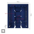 thumbnail image 3 of Closet Ropero Armable Big Room 3 Puertas Organizador Portatil Azul, 3 of 8