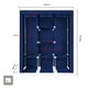 thumbnail image 3 of Closet Ropero Armable Big Room 3 Puertas Organizador Portatil Azul, 3 of 8