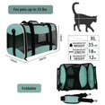 thumbnail image 2 of Transportín de viaje para mascotas en la parte superior, con lados suaves, 30 libras, verde, 2 of 6