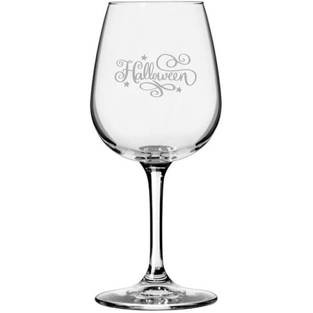 

Halloween Happy Halloween Etched 12.75oz All Purpose Libbey Wine Glass