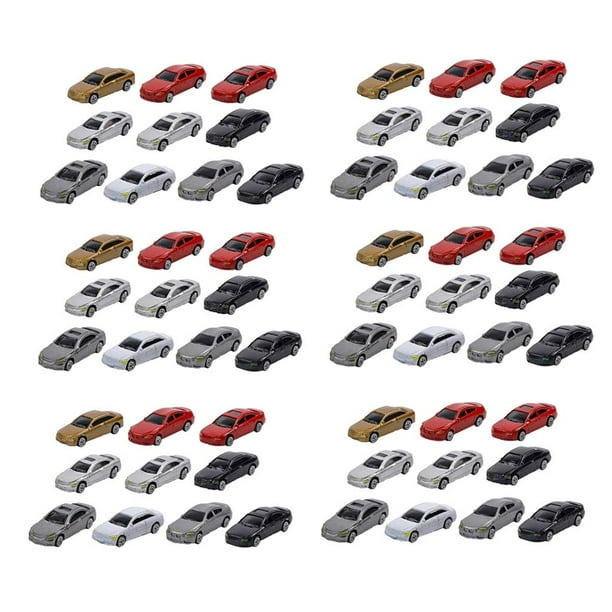 Scale Model Mini Car /87 Train Scenery Layout Playset 50/60/70 Piezas 60 piezas Sunnimix Coche micro paisaje