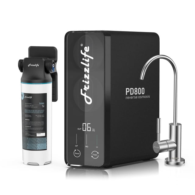 Filtro de agua FRIZZLIFE PD800-TAM4 800GPD Osmosis inversa