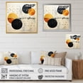 thumbnail image 4 of Designart "Minimalist Oasis Grey Orange Mid Century I" Abstract Collages Floater Framed Canvas Wall Art, 4 of 7