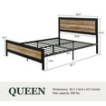 thumbnail image 6 of Amolife Queen Size Heavy Duty Metal Bed Frame with Rivet and 13 Strong Steel Slats Support, 6 of 6