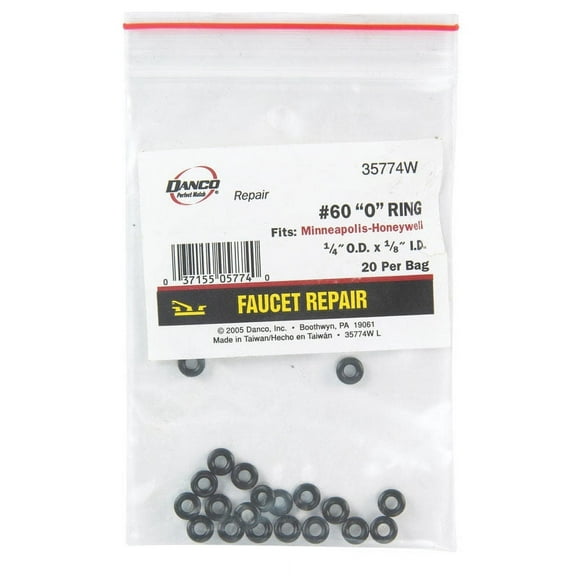 Danco 35774W Durable Rubber #60 Faucet O-Ring 1/4 x 1/8 x 1/16 in.