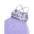 thumbnail image 3 of iEFiEL Girls Sequins Ballet Dress Hi-low Tulle Dance Leotard Dress Purple 5-6, 3 of 6