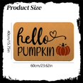 thumbnail image 3 of Fall Pumpkins Welcome Doormat Outdoor Entrance Thanksiving Front Door Non Coir Door Mat For Porch Decor, 3 of 6