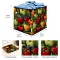 thumbnail image 3 of Fruit Foldable Storage Basket with Handle, 10.8"x10.5"x10.6", Large Capacity Organizer Bin - Toy Box, 3 of 6