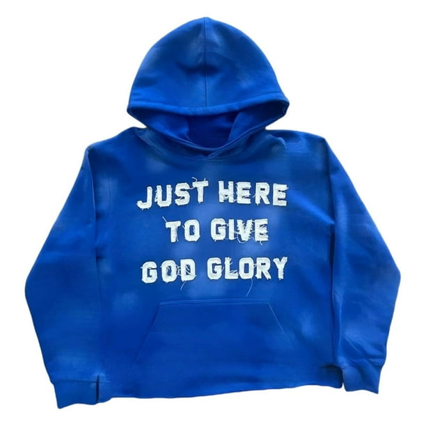 WILLBEST Sudaderas para Hombre, Sudadera con Capucha Holgada De Talla Grande con Estampado De Letras A La Moda para Otoño e Invierno para Hombre XGrande
