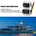 thumbnail image 3 of Dc12 24v Marine Toilet Control Panel Switch 3 Way Fast Response Rv Toilet Rocker Switch Compatible Boats Yachts Newway, 3 of 5