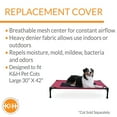 thumbnail image 3 of K&H Pet Products Original Pet Cot Replacement Cover (Cot Sold Separately) Red/Black Large 42 X 30 Inches, 3 of 8