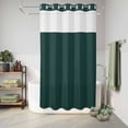 thumbnail image 6 of No Hook Shower Curtain, Pure Dark Green Shower Curtains for Bathroom with See Through Top Window, Simple Solid Color Waterproof & Washable Bath Curtain Stand Up Stall 36"x72", 6 of 9
