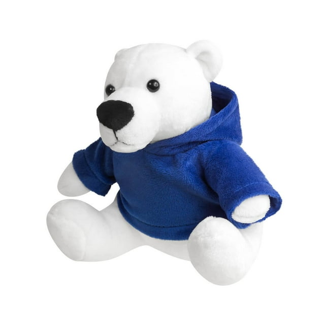 Paquete 35 piezas Peluche con sudadera azul 11.5 x 13.7