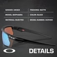 thumbnail image 2 of Oakley OO9400 Bisphaera Rectangle Shaped Polarized Sunglasses for Men & Women - Includes Official Eyewear Kit - Matte Black Frame with Prizm Deep Water Lens, 2 of 6