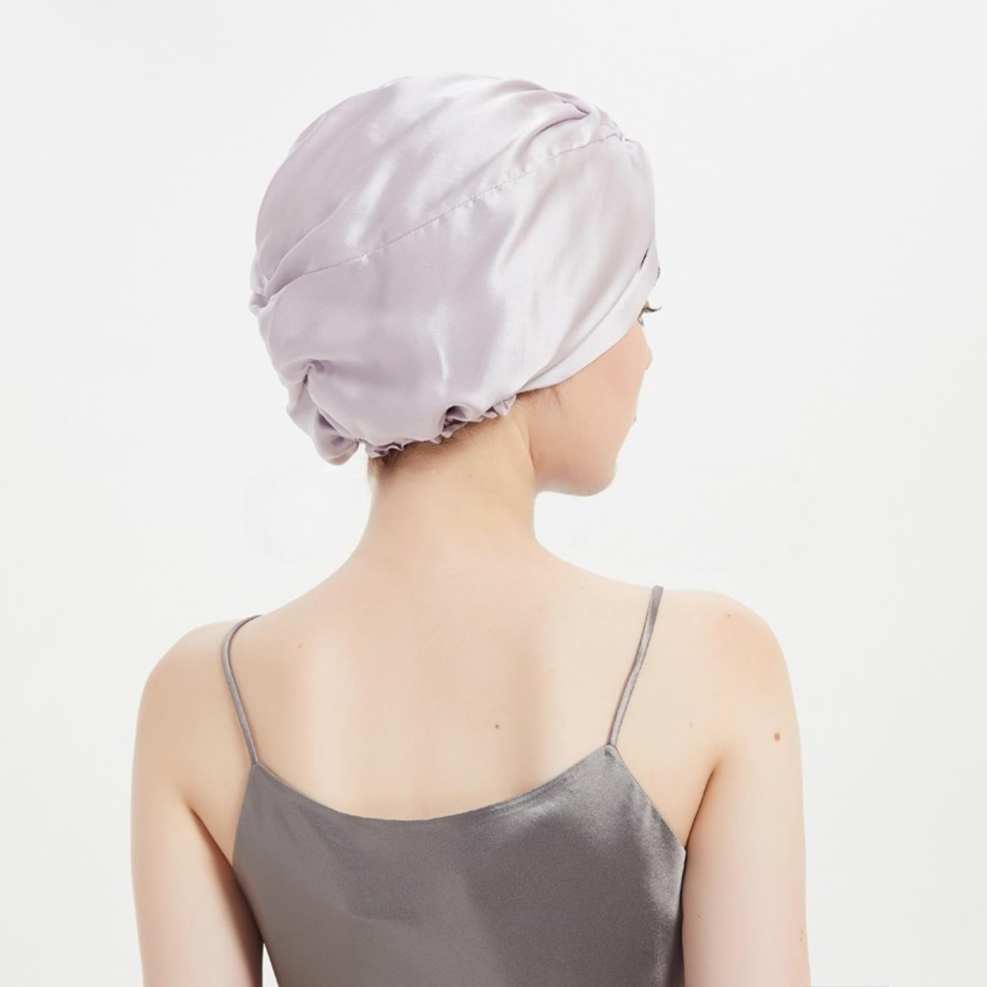 100% Mulberry Silk Reversible Sleep Bonnet – 22 Momme, Double-Layer Hair Wrap & Night Cap for Women