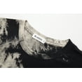 thumbnail image 3 of Mens Hip Hop Tie-Dyed Hipster Curve Hem T Shirt(Black M), 3 of 3
