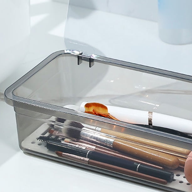 BANDEJA DE CUBIERTOS TRANSPARENTE DE MODA CONTA ESCURRIDOR, CAJA DE ALMACENAMIENTO DE CUBIERTOS DE COCINA PARA CENAS HIGIÉNICAS
