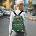 thumbnail image 7 of FORMRS Mini Backpack Purse for Women Travel Daypack Casual Shoulder Bag, Green Christmas Trees, 7 of 7