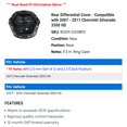 thumbnail image 2 of Rear Differential Cover - Compatible with 2007 - 2011 Chevy Silverado 3500 HD 2008 2009 2010, 2 of 2