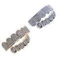 thumbnail image 3 of 6 Teeth Grillz Hip Hop Joker  Top Bottom Teeth Caps Grillz Party Jewelry, 3 of 6