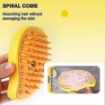 thumbnail image 5 of Steamy Cat Brush, 3 In1 Cat Steamy Brush,best Self Cleaning Steam Cat Brush For Massage, Multifunctional Cat Steamer Brush, For Removing Tangled yellow, 5 of 5