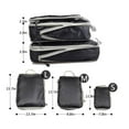 thumbnail image 3 of Packing Cubes for Luggage Save Space Waterproof Nylon Travel Accessories(3 Pack,Black), 3 of 7