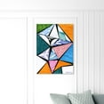 thumbnail image 3 of Wynwood Studio Abstract Wall Art Canvas Prints 'Manuel Roman - Divided ' Geometric - Orange, Blue, 3 of 5