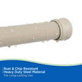 thumbnail image 6 of Kenney® Twist & Fit™ No Tools, Rust-Resistant Coated Steel, Spring Tension, Shower Curtain Rod, 42-72", Taupe, 6 of 10